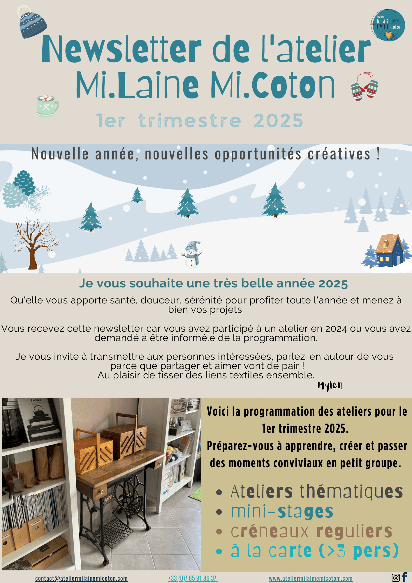 Atelier couture, tricot crochet Tullins