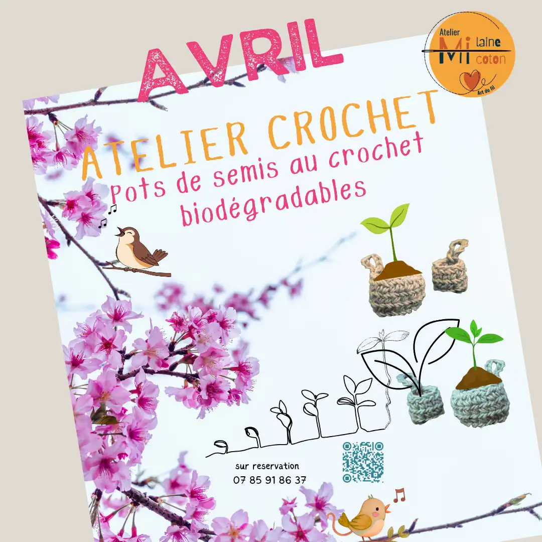 Avril : Programme du mois par thème, jour, lieux et contacts